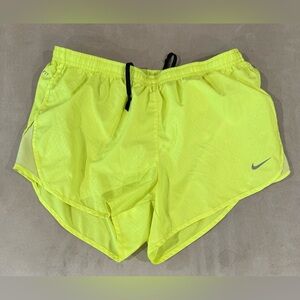 Nike Women's Neon Yellow Athletic Shorts Size Small